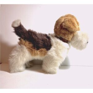 Dakin Nature Babies Wire Hair Fox Terrier Plush, Vintage 1985
